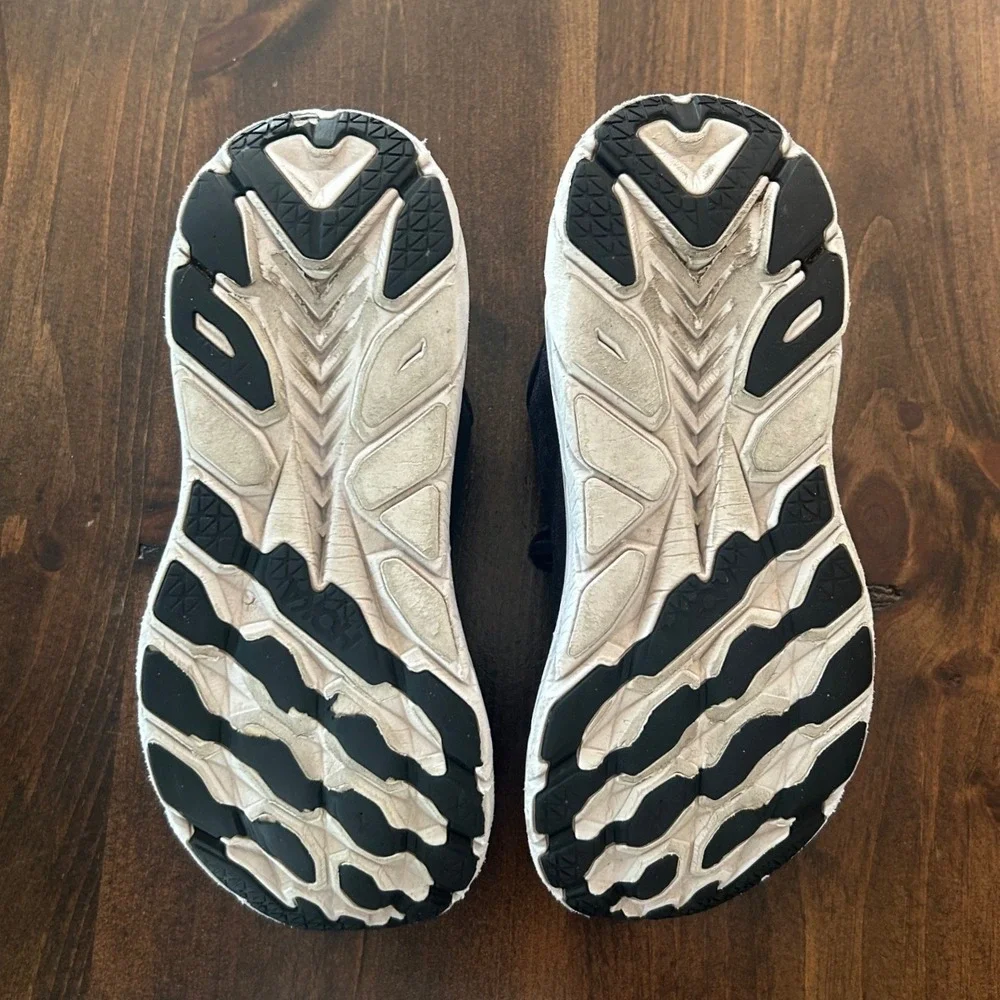 Hoka Clifton 8 Running Shoes Womens 10 Black White Cushioned 1119394 Athleisure